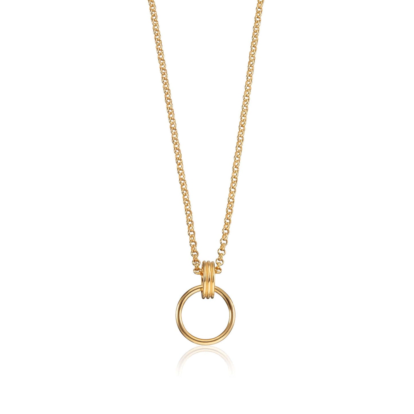 Gold Charm Capture Necklace