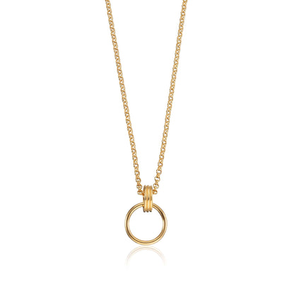 Gold Charm Capture Necklace