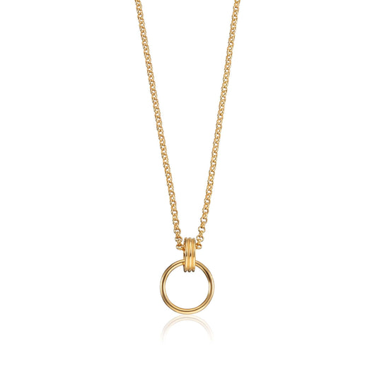 Gold Charm Capture Necklace