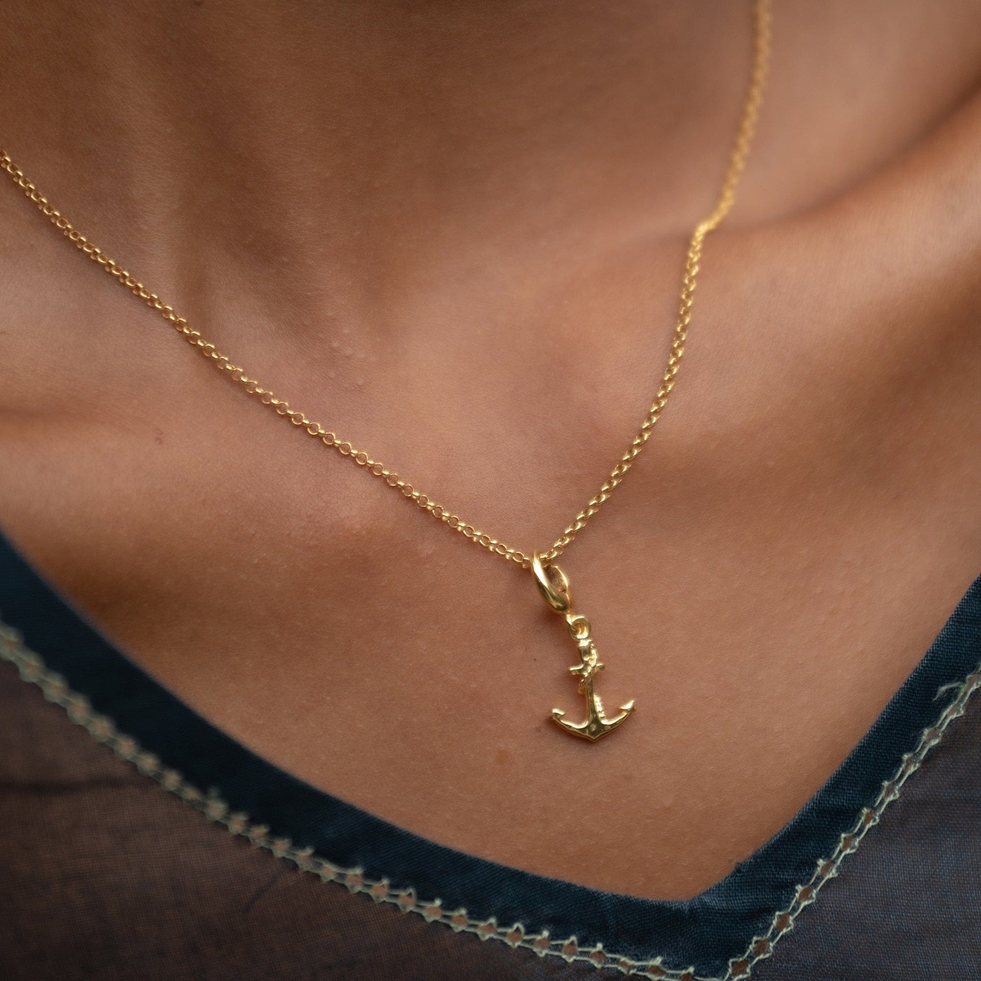 Gold Anchor Charm | Nautical Charms | Lily Charmed