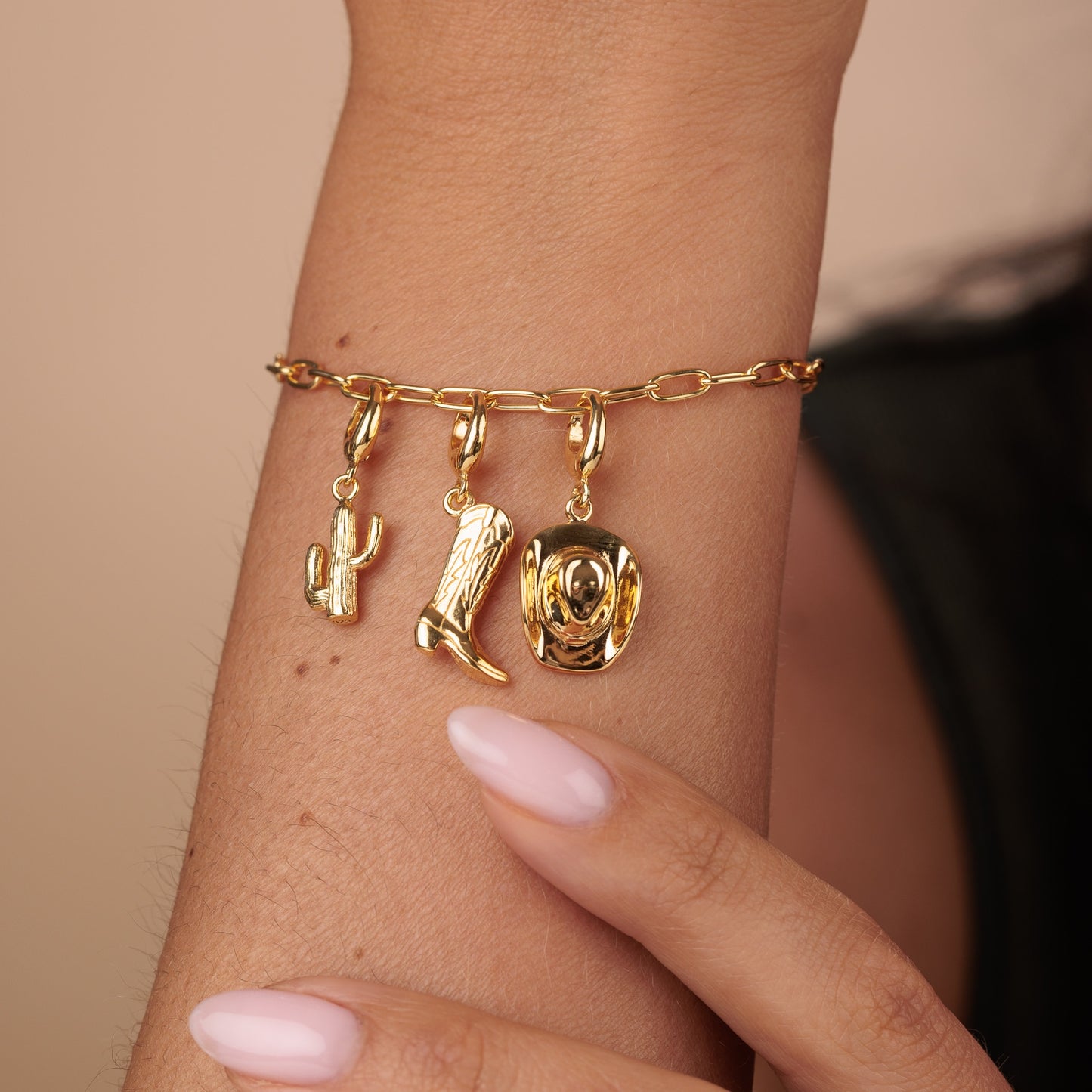 Gold Plated Cactus Charm