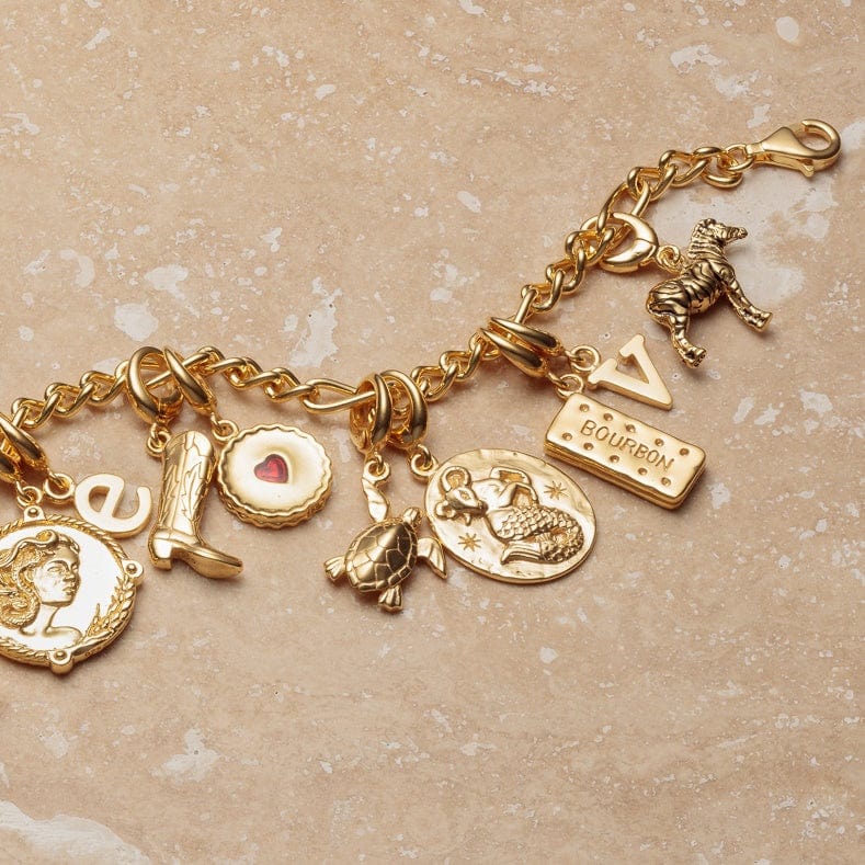 Gold Plated Capricorn Zodiac Charm