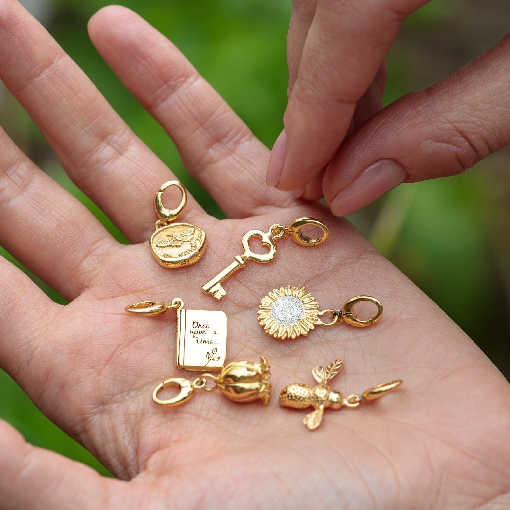 Gold Plated Key Charm | Gold Plated Charms by Lily Charmed