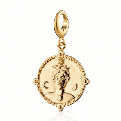 Gold Plated Goddess of Women & Mothers Hera Charm