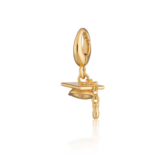 Gold Graduation Hat Charm