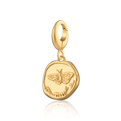 Gold Plated Manifest Change Charm | Manifest Charm Jewellery | Lily Charmed