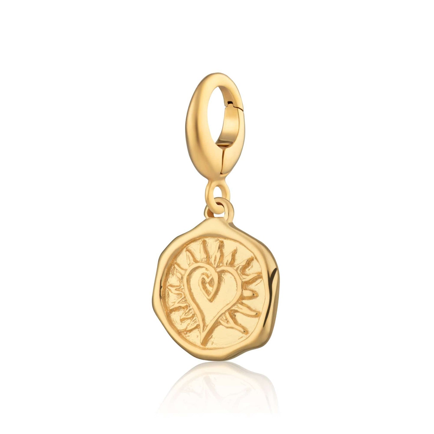 Gold Plated Manifest Love Charm | Manifest Charm Jewellery | Lily Charmed