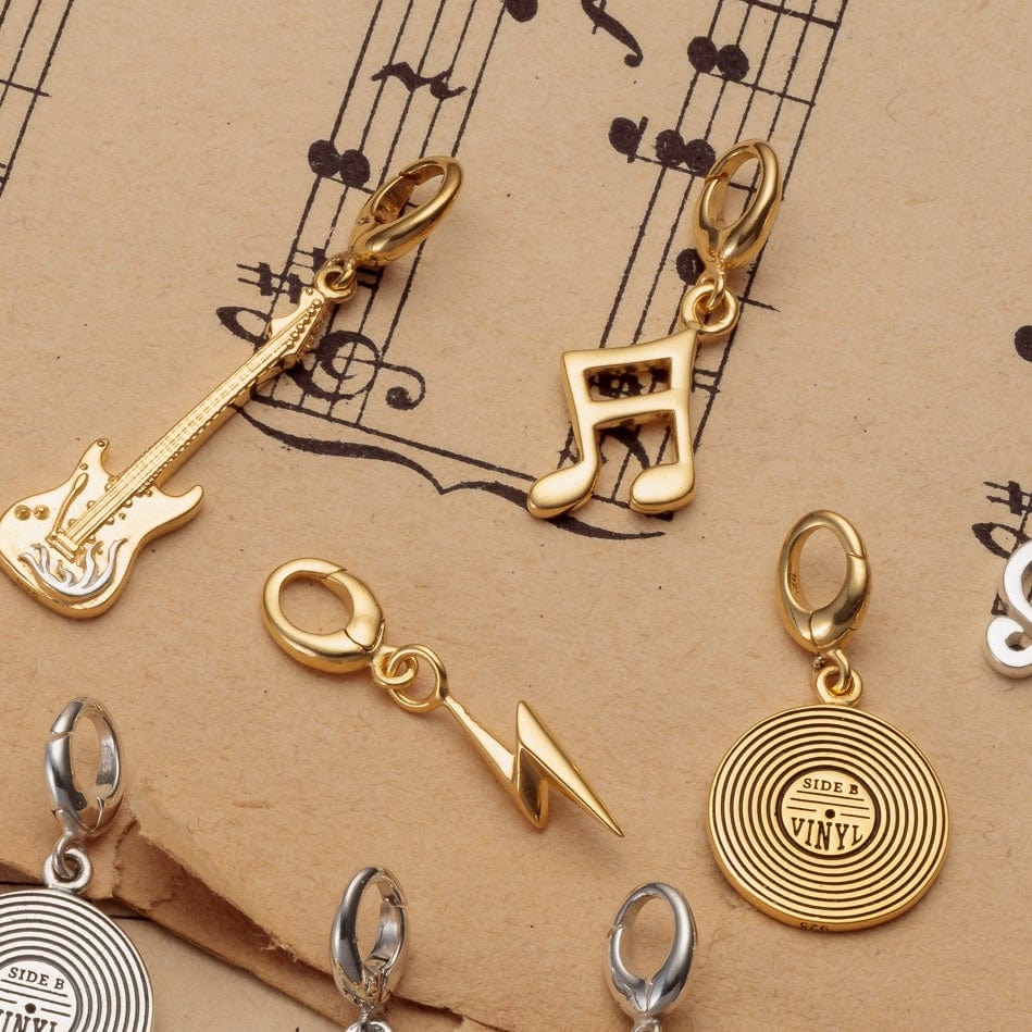 Gold Plated Music Note Charm by Lily Charmed