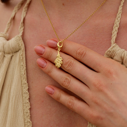 Gold Plated Oak Leaf Charm