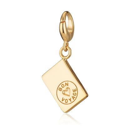 Gold Passport Charm