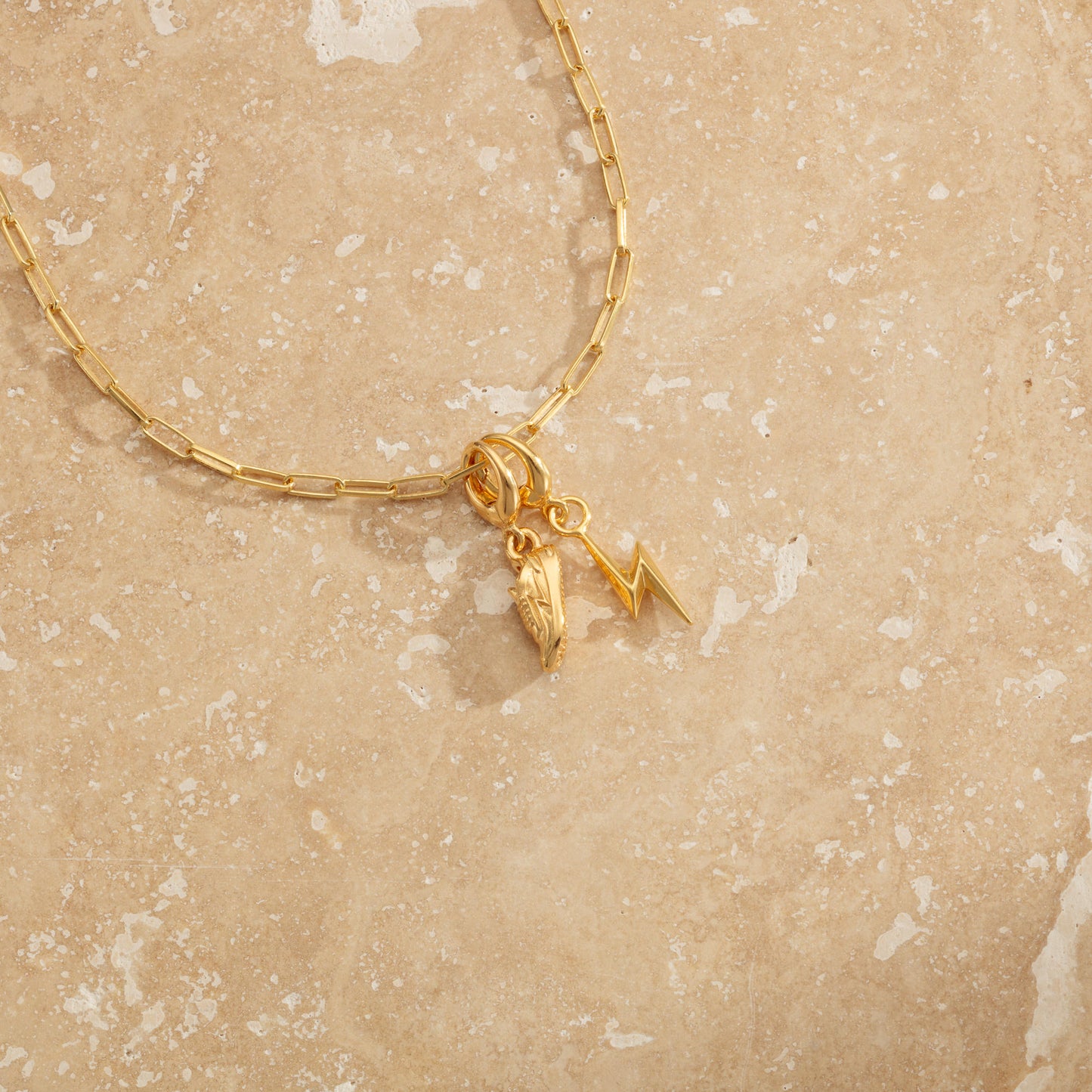 Gold Plated Running Trainer Charm