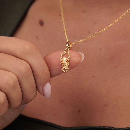 Gold Plated Scorpion Charm
