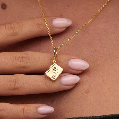 Gold Plated Story Book Charm