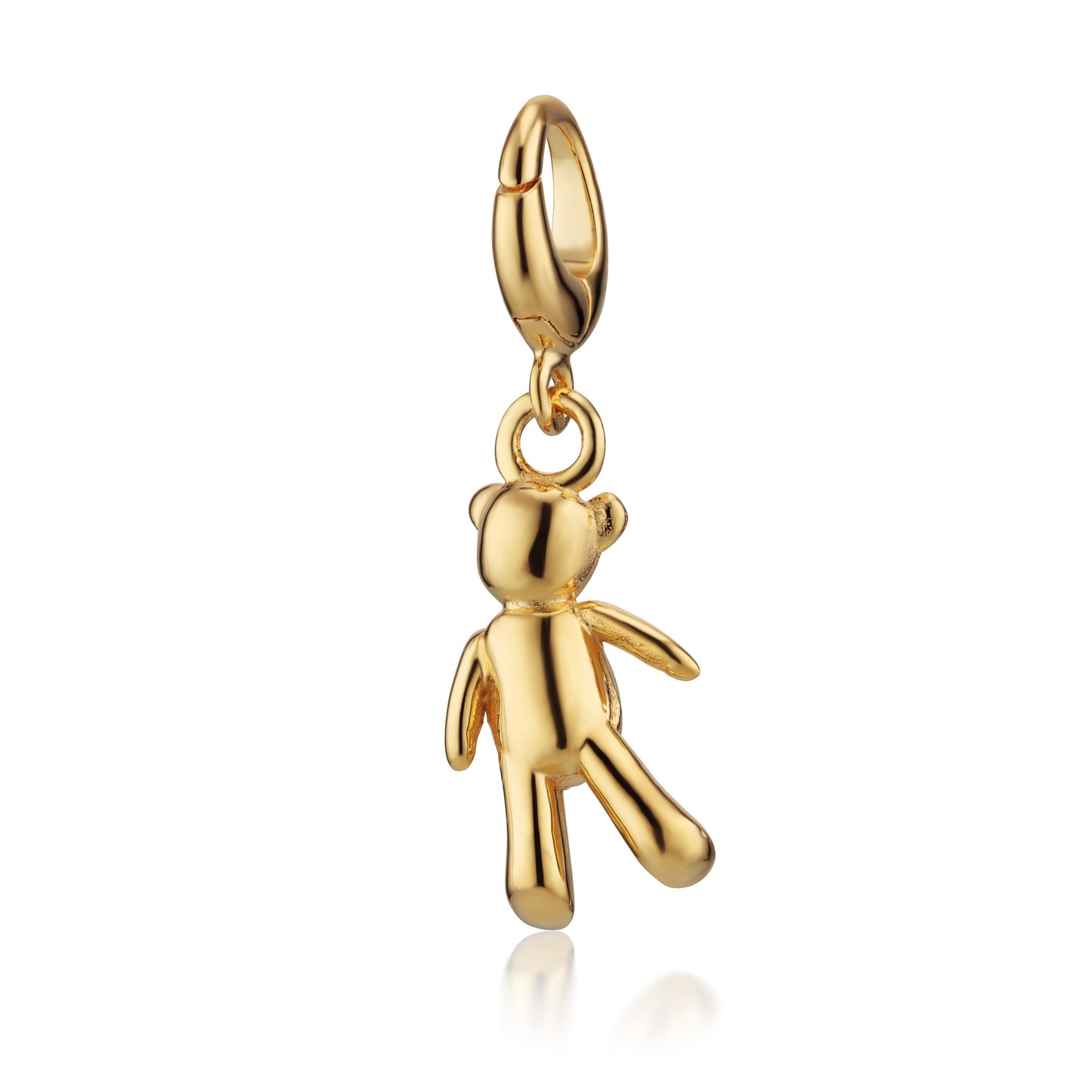 Gold Vintage Teddy Bear Charm