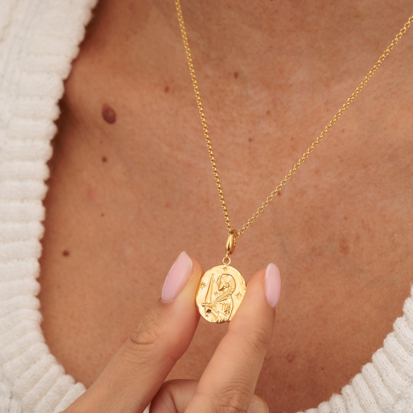 Gold Plated Virgo Zodiac Charm