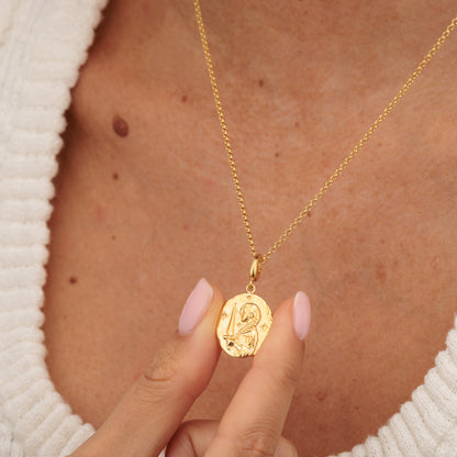 Gold Plated Virgo Zodiac Charm