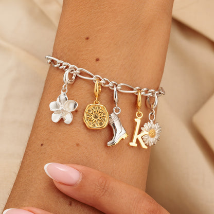 Silver Flower Charm