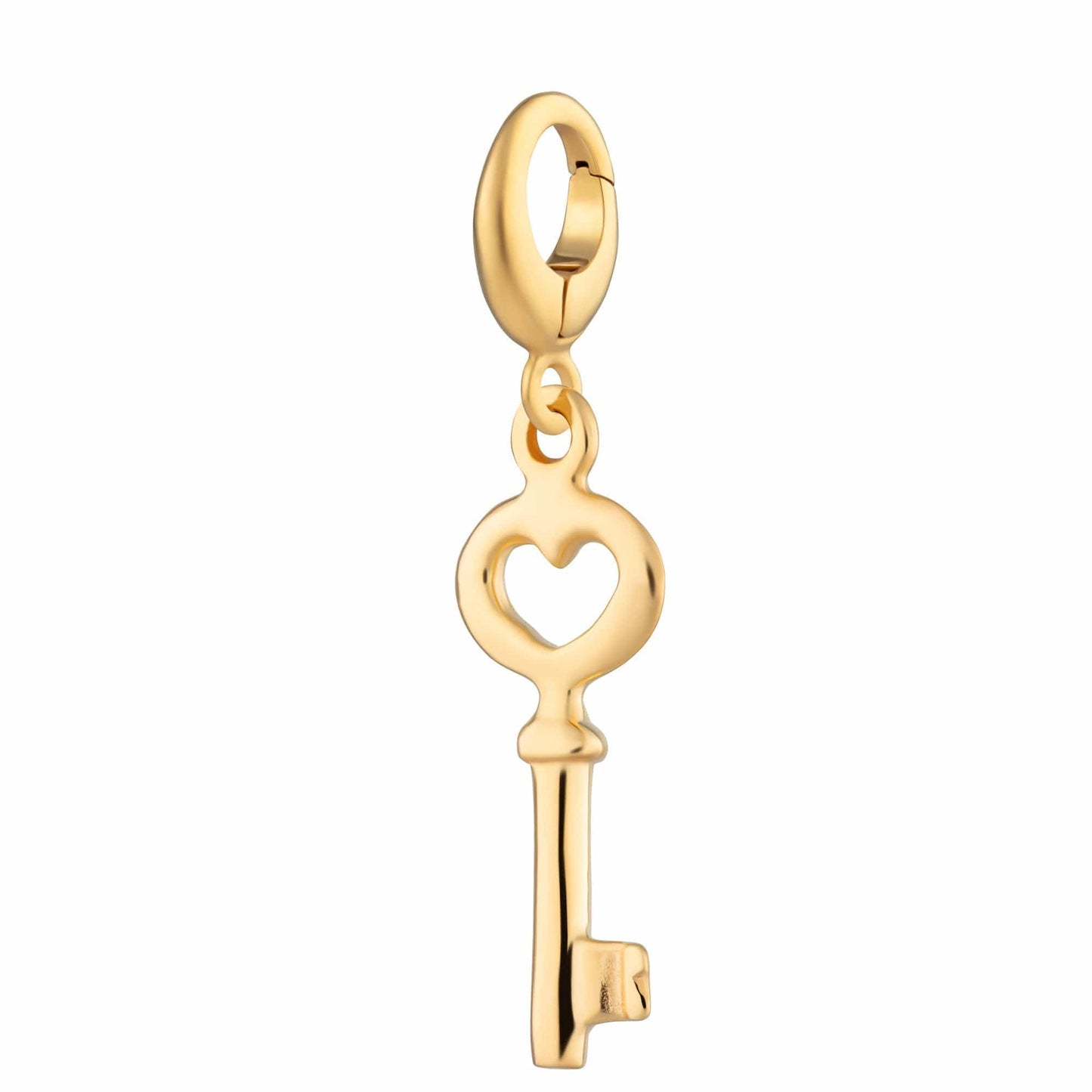 Gold Plated Key Charm | Gold Plated Charms by Lily Charmed