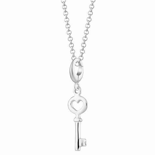 Silver Key Necklace | Lily Charmed