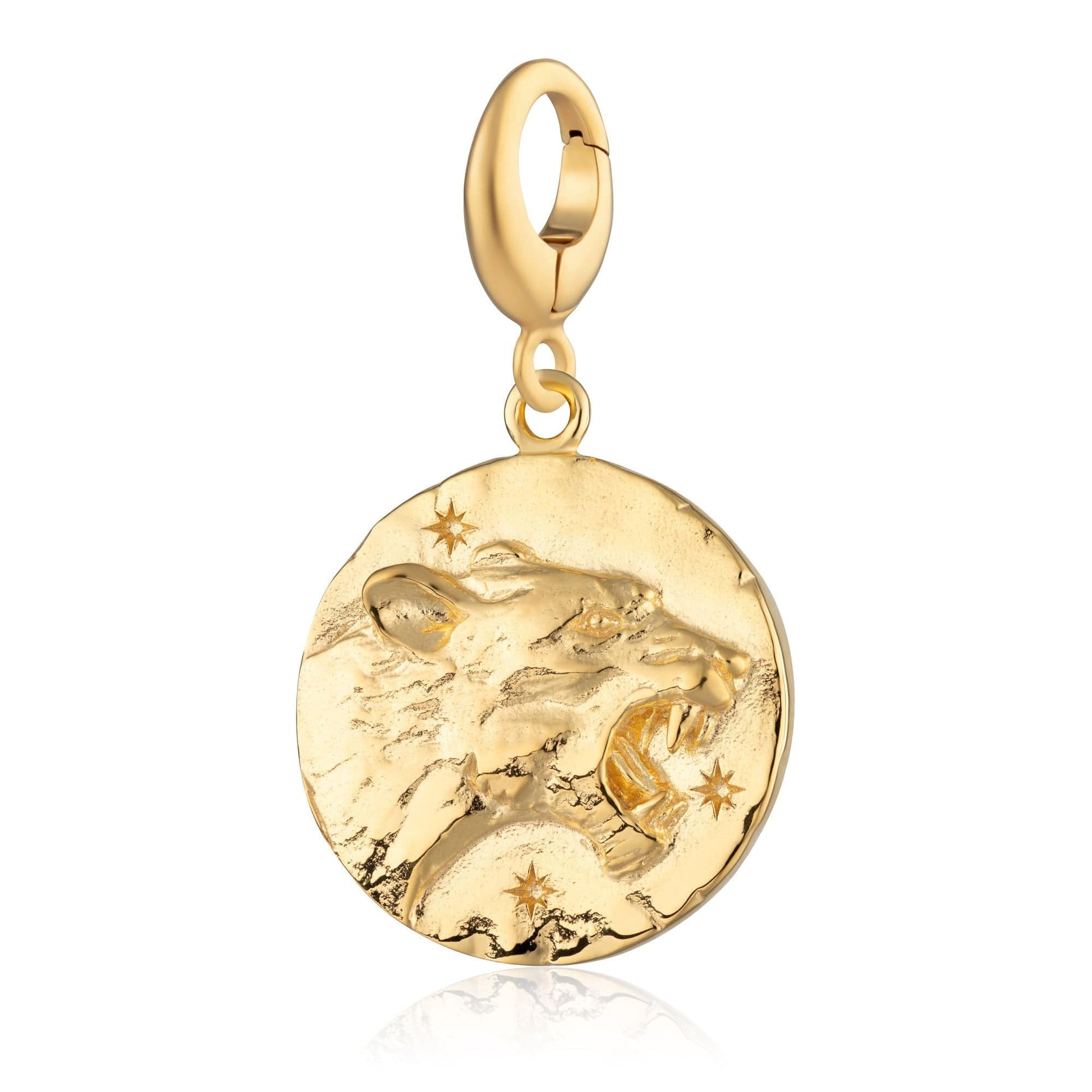 Gold Plated Leo Zodiac Charm - Lily Charmed