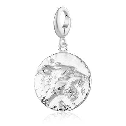 Silver Leo Zodiac Charm - Lily Charmed