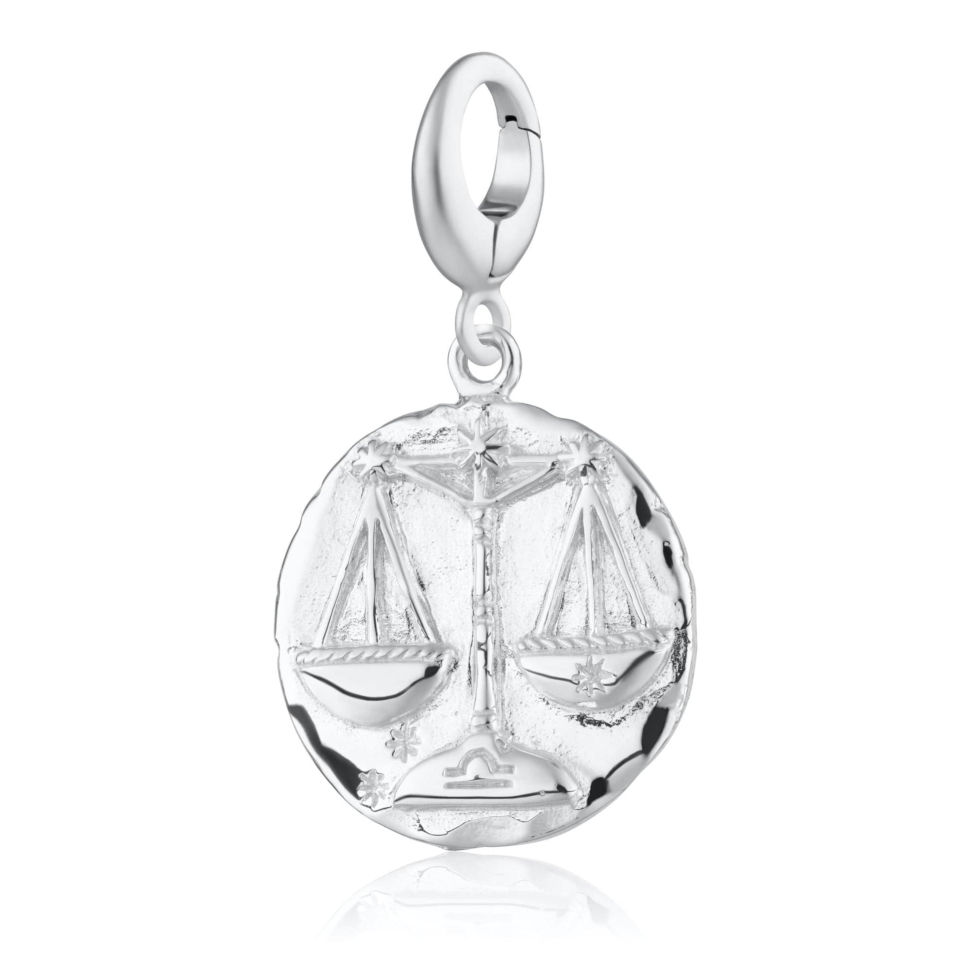 Silver Libra Zodiac Charm - Lily Charmed