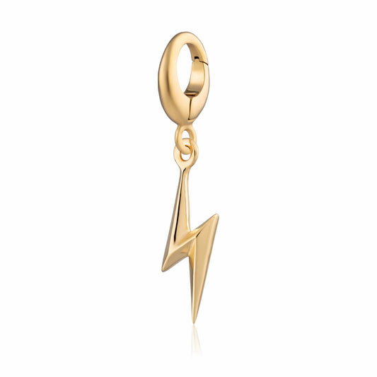 Gold Plated Lightning Bolt Charm by Lily Charmed