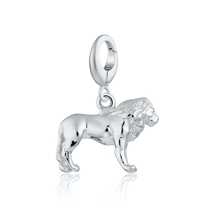 Silver Lion Animal Charm | Leo Zodiac Charm | Lily Charmed