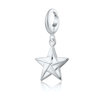 Silver Origami Star | Celestial Charm Jewellery | Lily Charmed