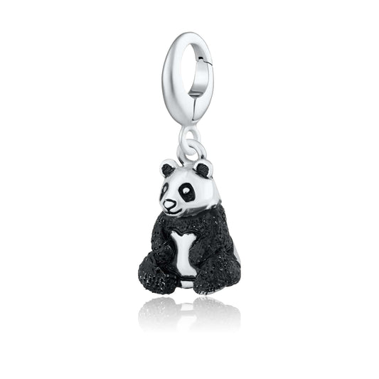 Silver Panda Charm | Animal Charms| Lily Charmed