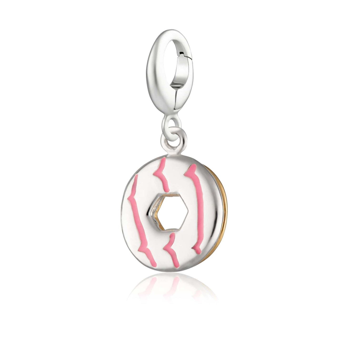 Silver Party Ring Biscuit Charm | Lily Charmed