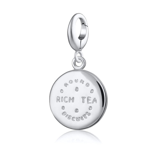 Silver Rich Tea Biscuit Charm - Lily Charmed