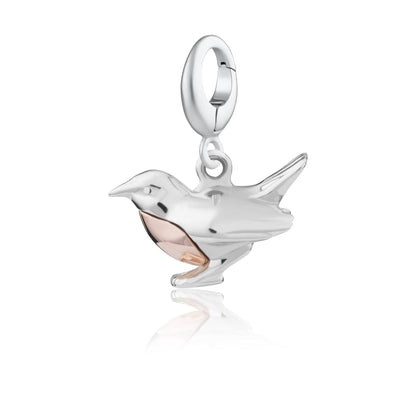 Silver Robin Charm | Bird Charm | Lily Charmed