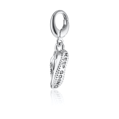 Silver Running Trainer Charm