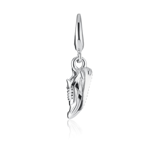Silver Running Trainer Charm