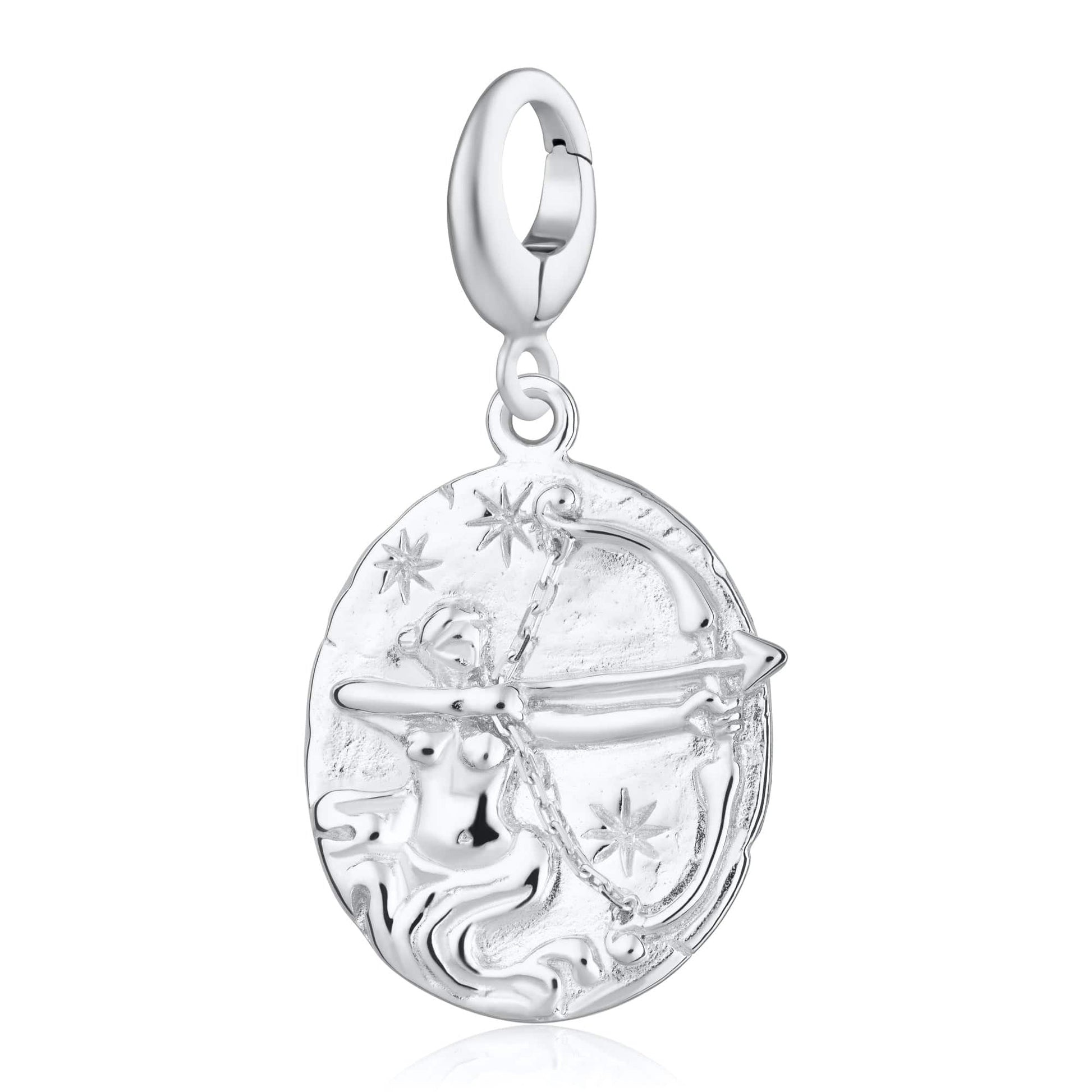 Silver Sagittarius Zodiac Charm - Lily Charmed