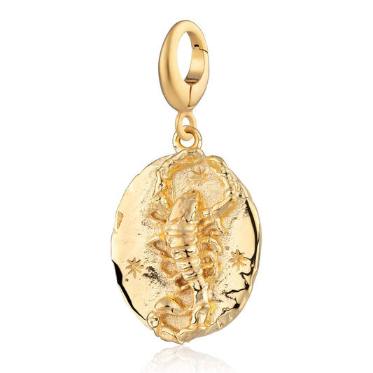 Gold Plated Scorpio Zodiac Charm