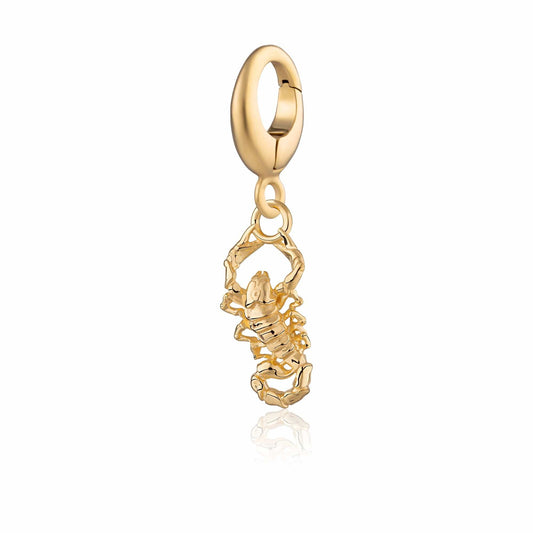 Gold Plated Scorpion Charm | Scorpio Zodiac Charm | Lily Charmed