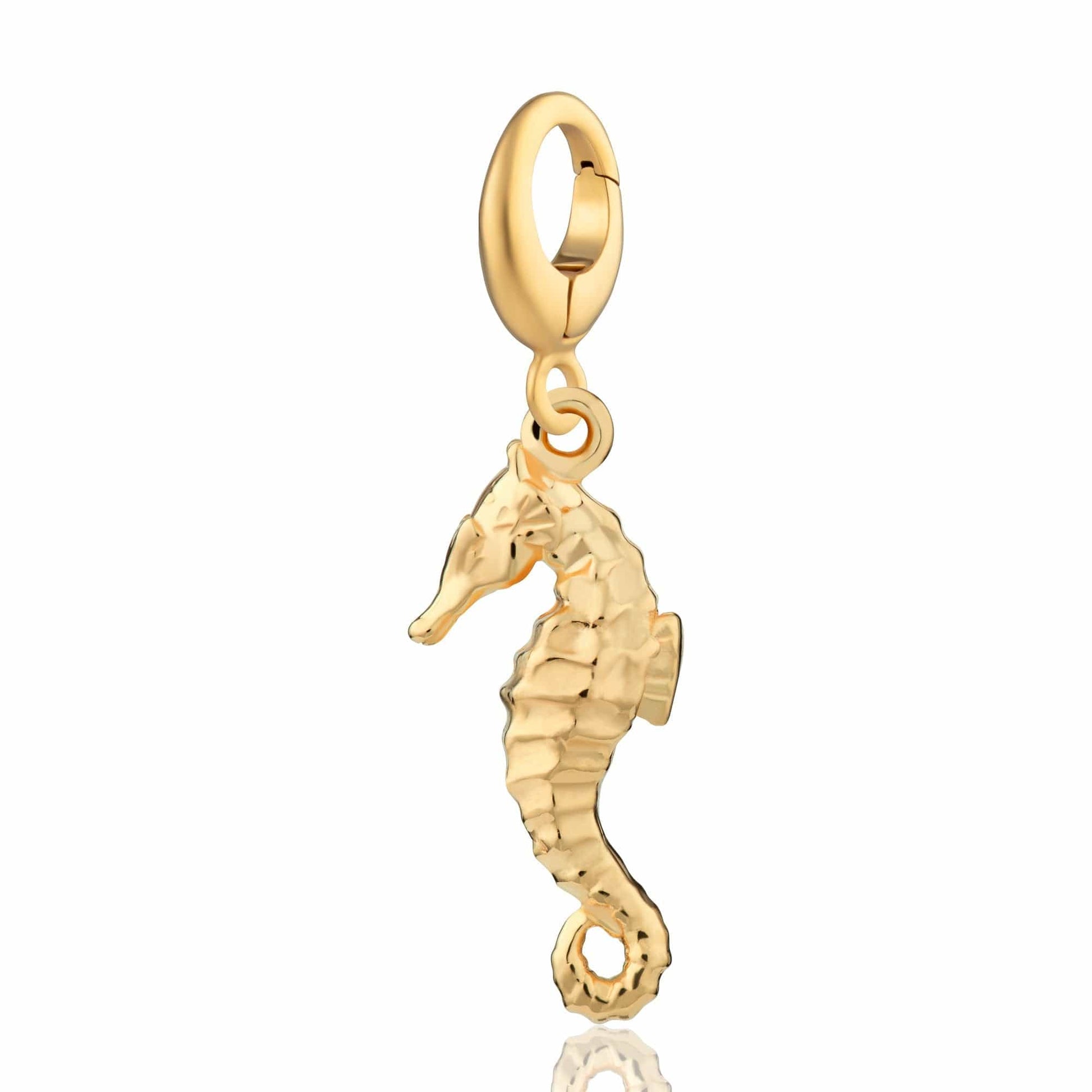 Gold Plated Seahorse Charm - Lily Charmed