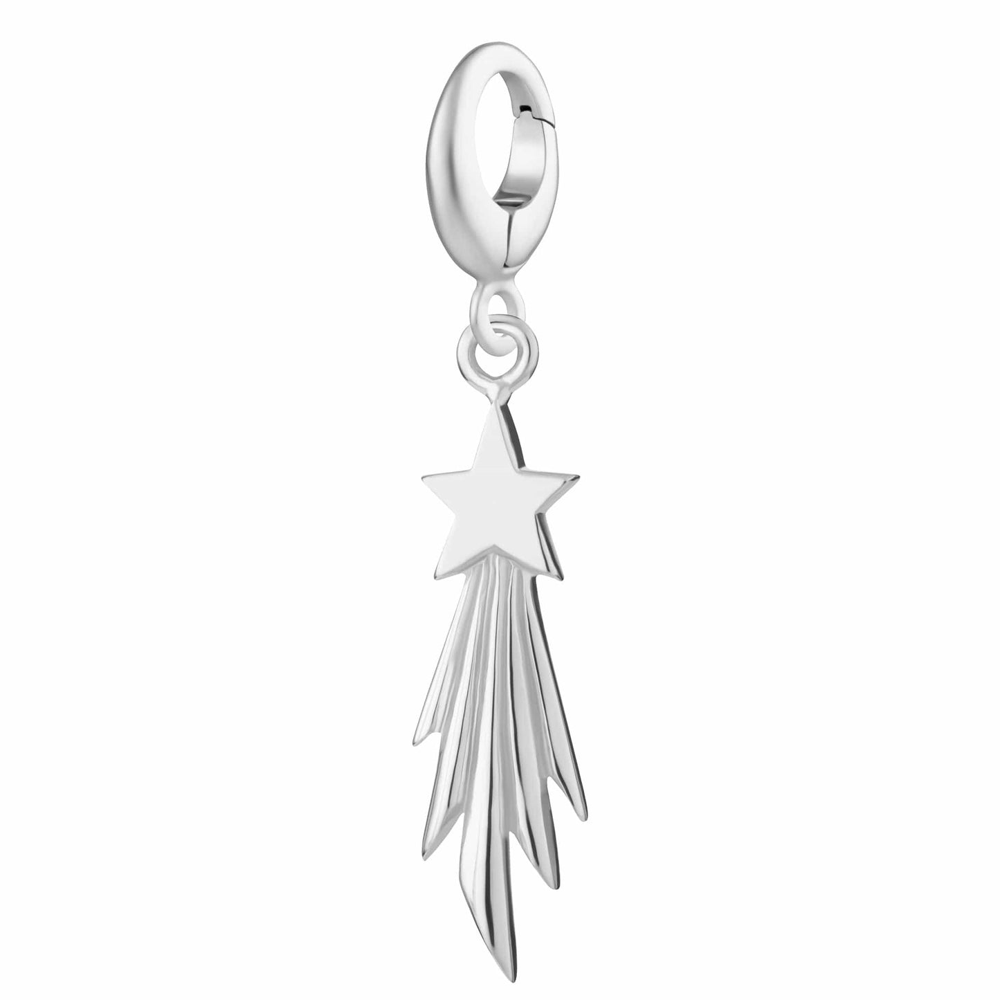 Silver Shooting Star Charm - Lily Charmed