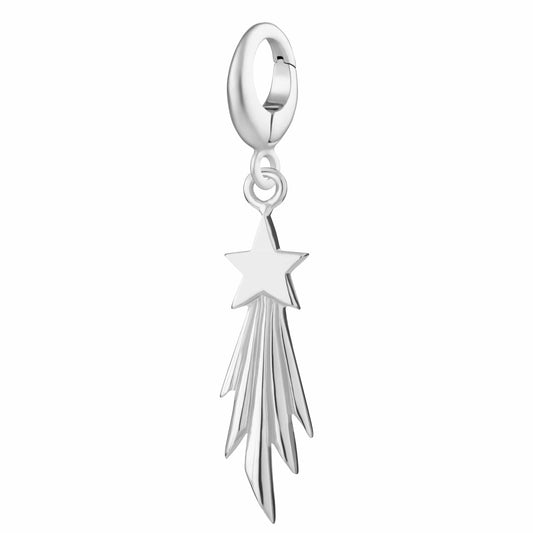 Silver Shooting Star Charm - Lily Charmed