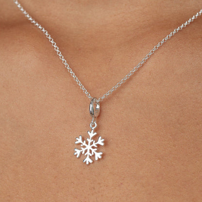 Silver Snowflake Charm |Winter & Christmas Charms by Lily Charmed