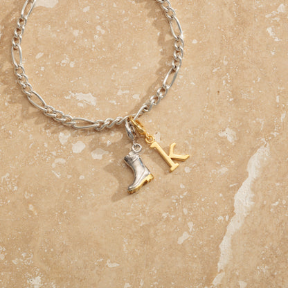 Silver Wellington Boot Charm