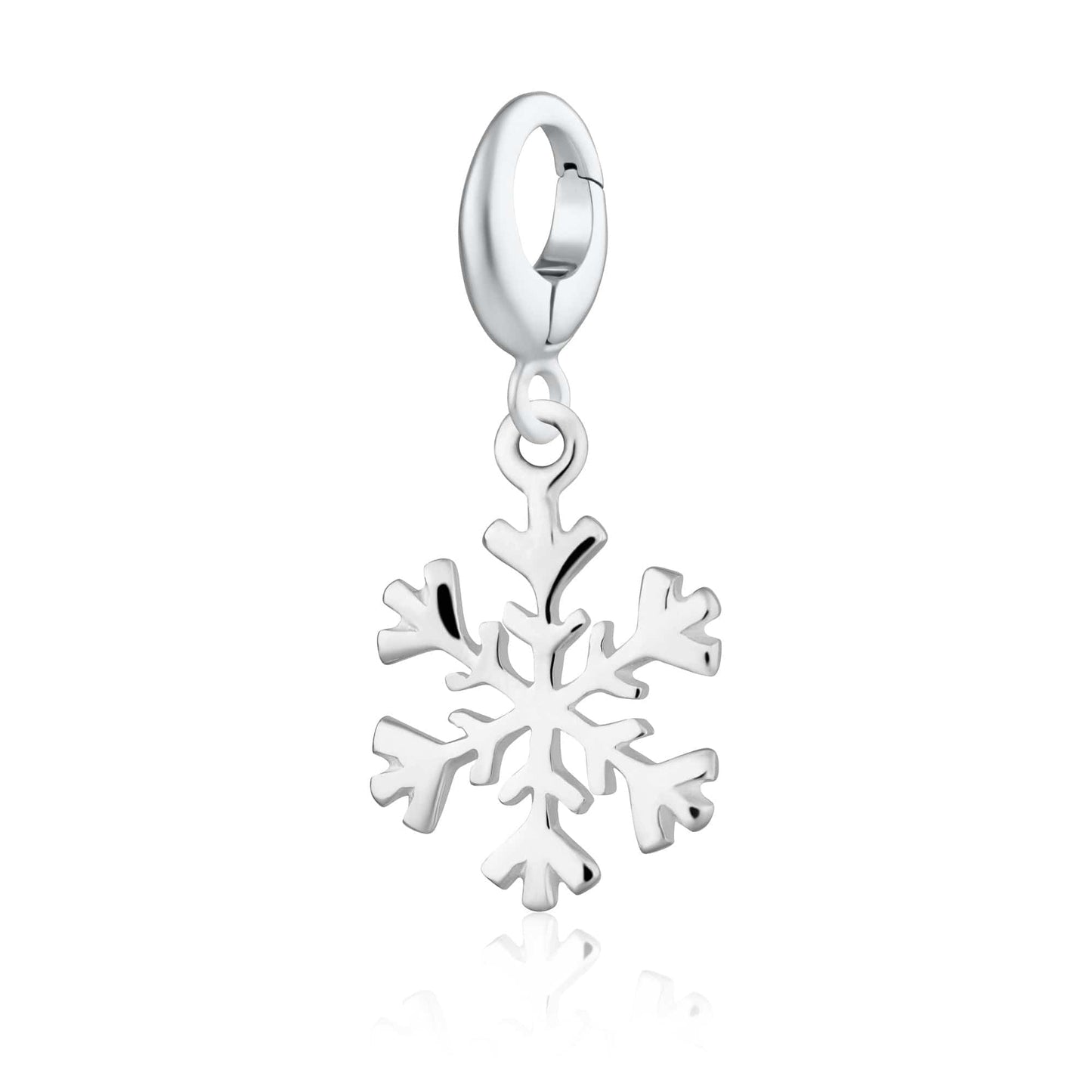 Silver Snowflake Charm |Winter & Christmas Charms by Lily Charmed