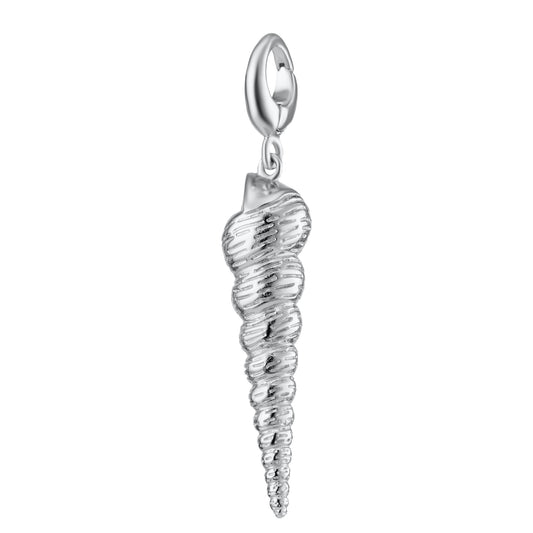 Silver Spire Shell Charm