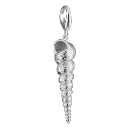 Silver Spire Shell Charm