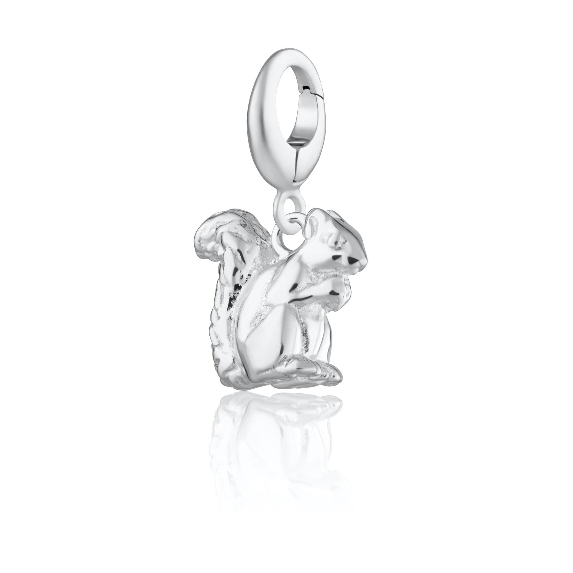 Silver Squirrel Charm | Animal Charms by  Lily Charmed