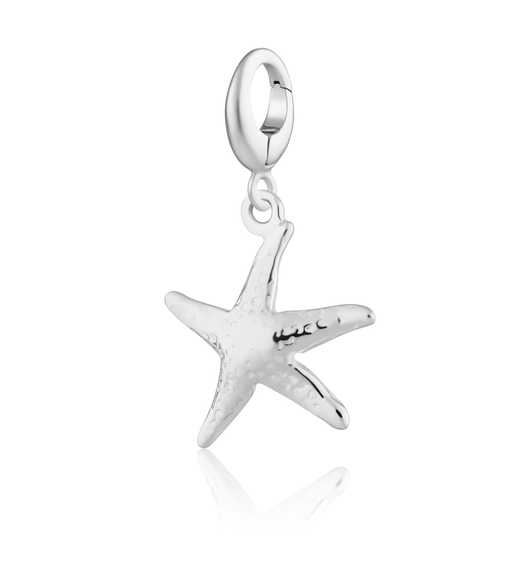 Silver Starfish Charm | Silver Ocean Charms by Lily Charmed