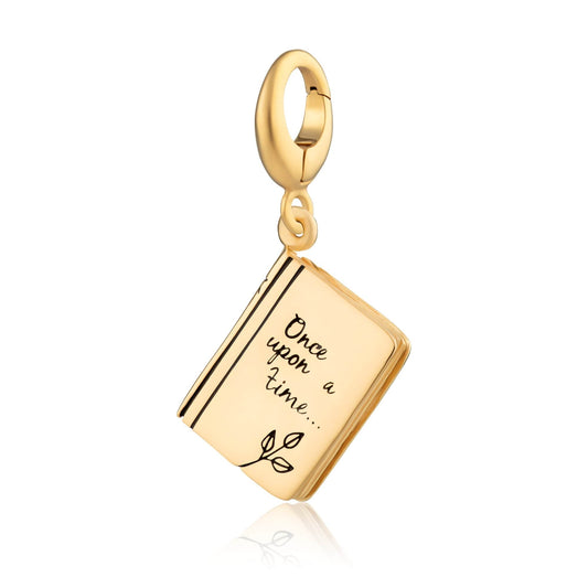 Gold Plated Story Book Charm | Hobby Charms by Lily Charmed