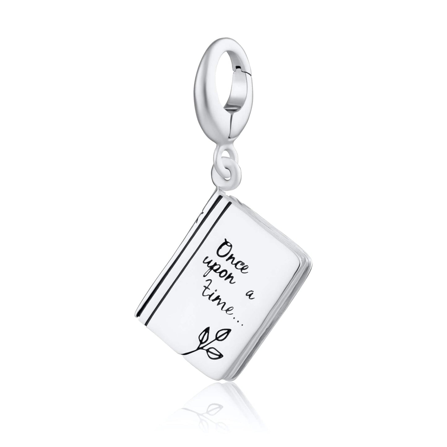 Silver Story Book Charm | Story Charms by Lily Charmed